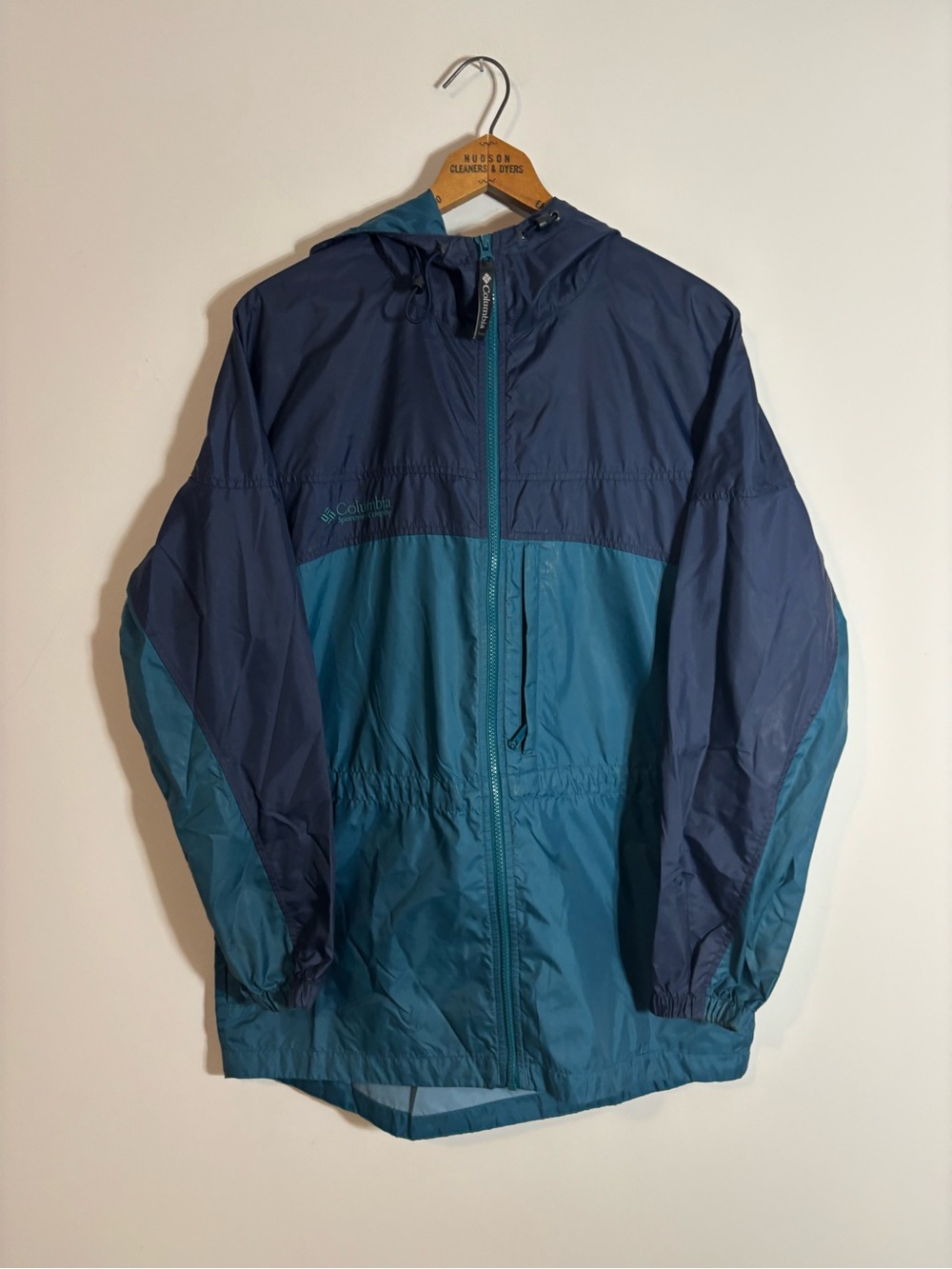 Vintage Columbia Windbreaker Jacket Colorblock 90s Medium